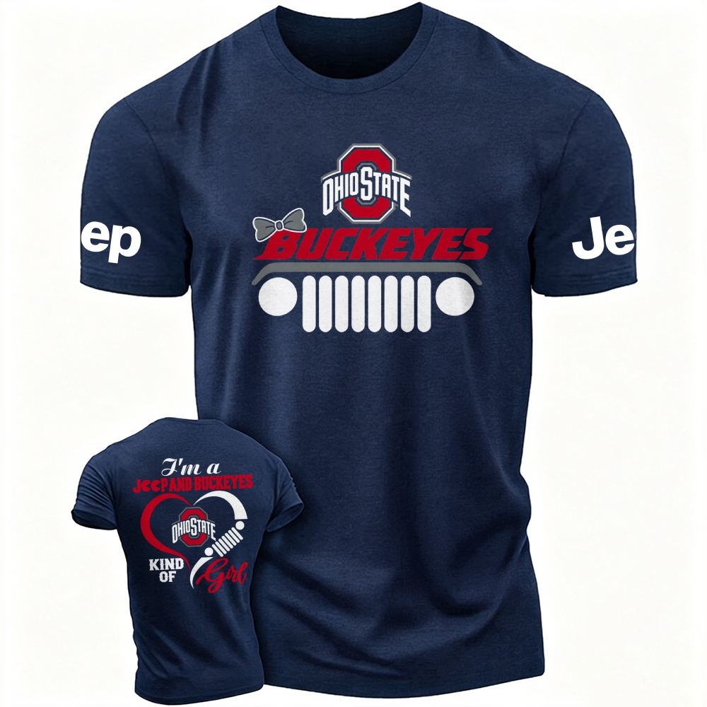 I'm A Jp And Buckeyes Kind Of Girl Cotton T-shirt