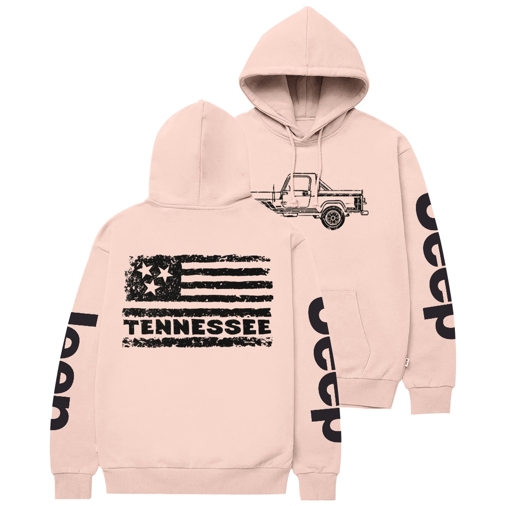 Tennessee Flag Truck Jp Casual Unisex Hoodie