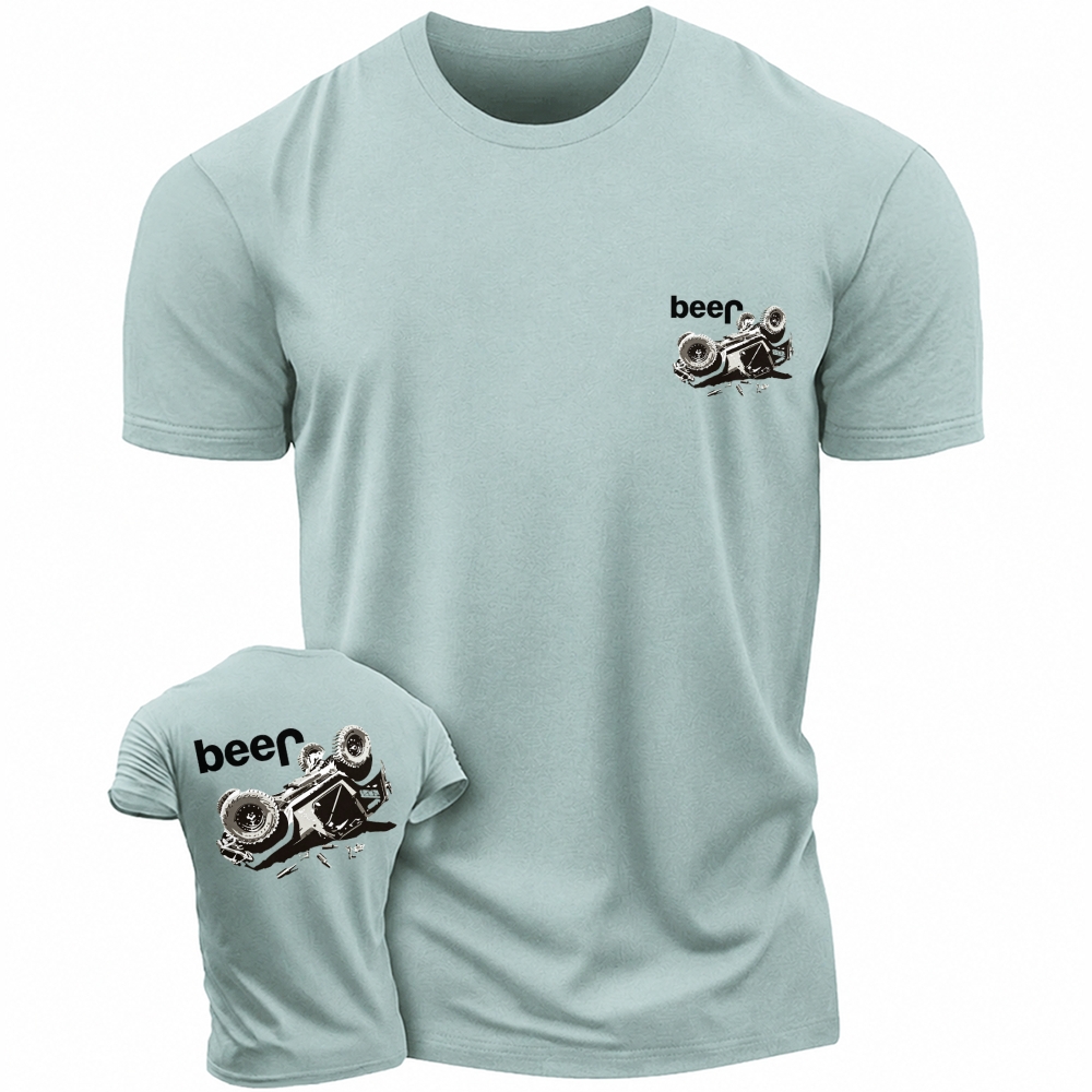 Funny Beer Overturn Unisex T-shirt