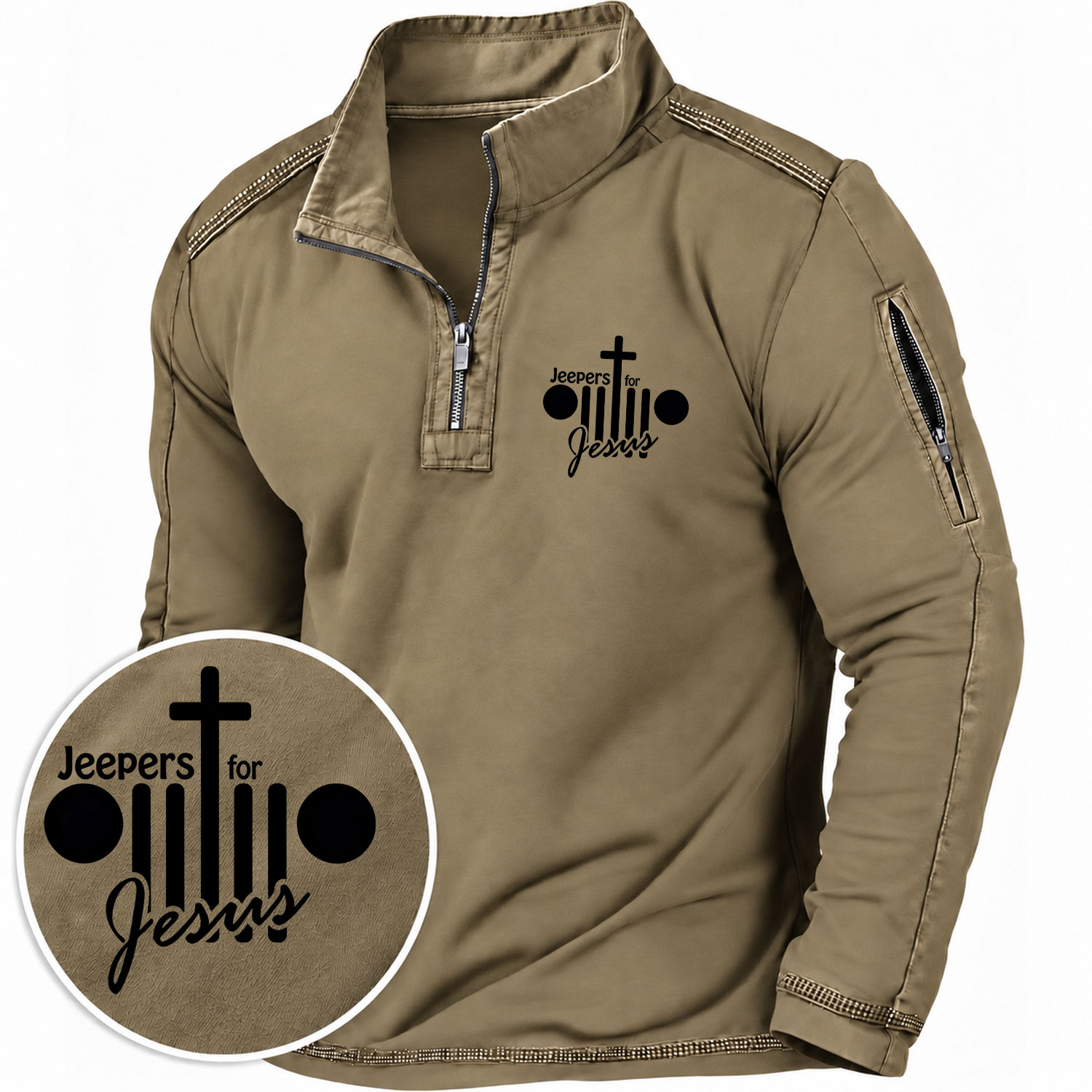 Off-Road For Jesus Quarter-Zip Sweatshirt
