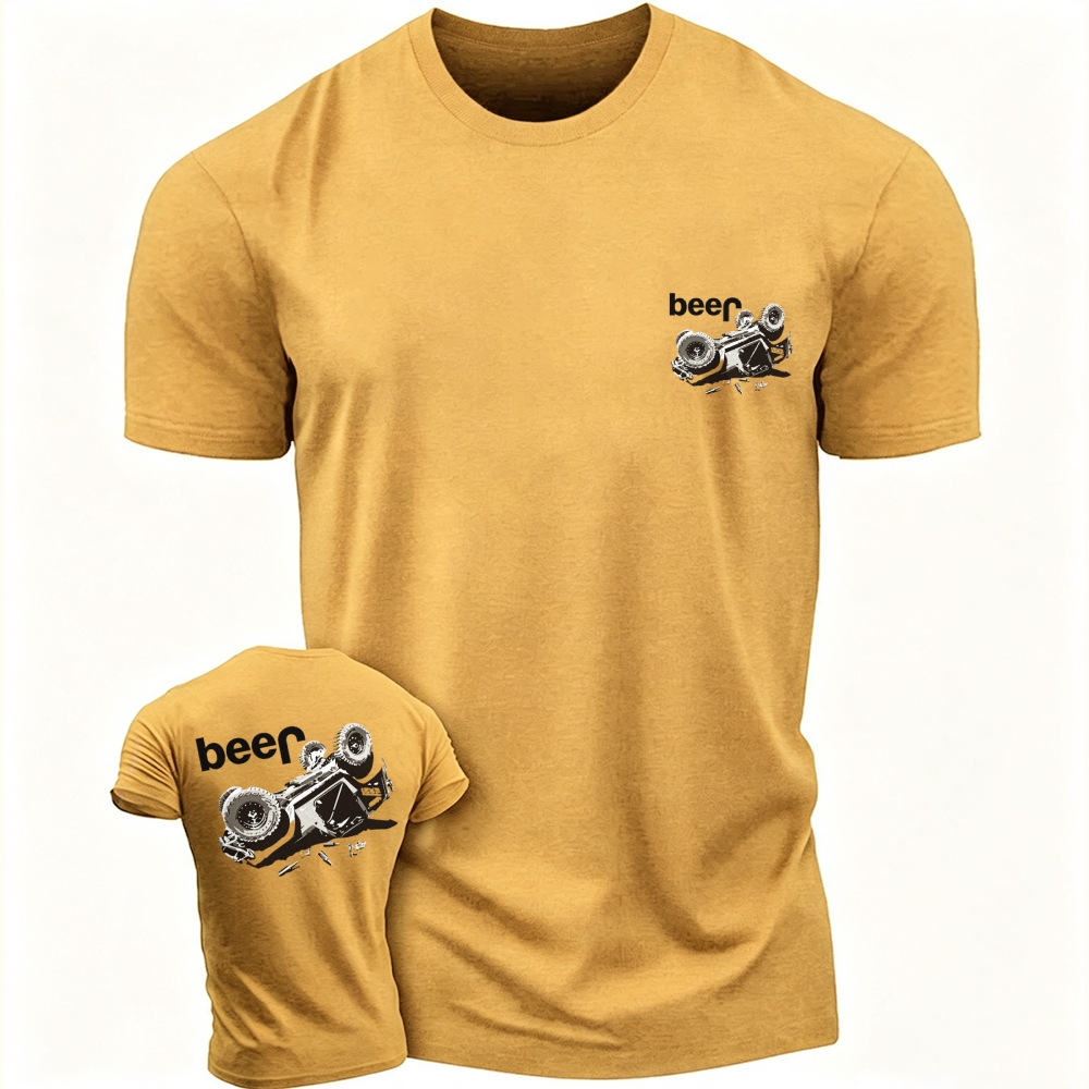 Funny Beer Overturn Unisex T-shirt