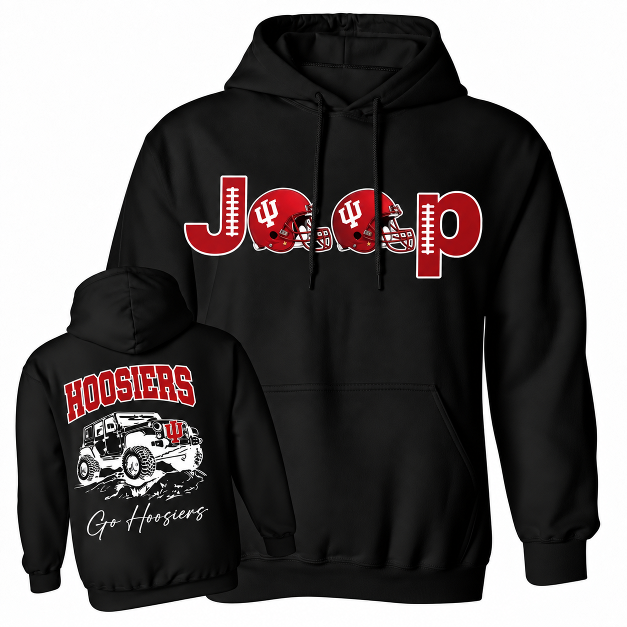 Indiana Hoosiers x Jp fans Unisex Cotton Hoodie