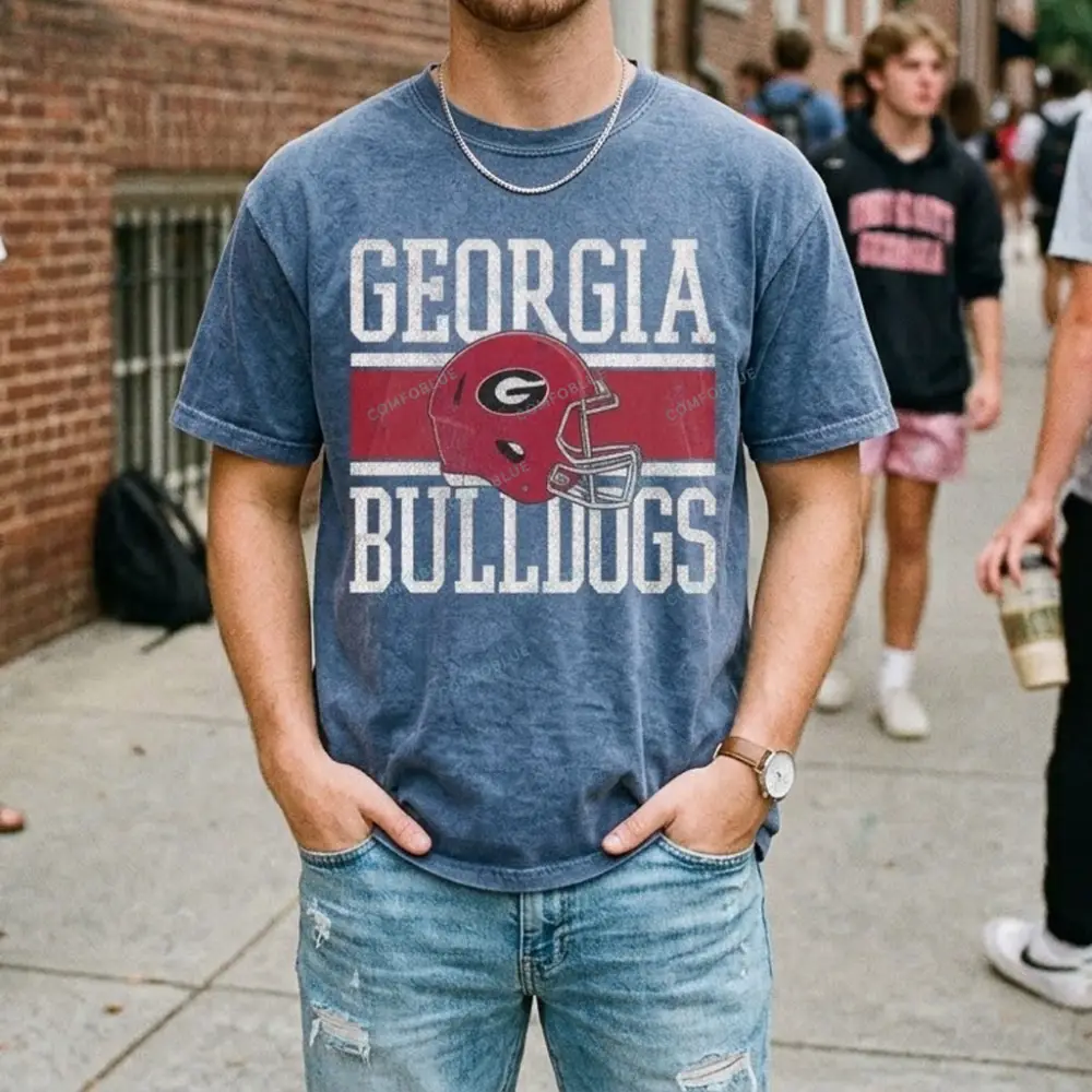 Georgia Bulldogs On The Ball Tee