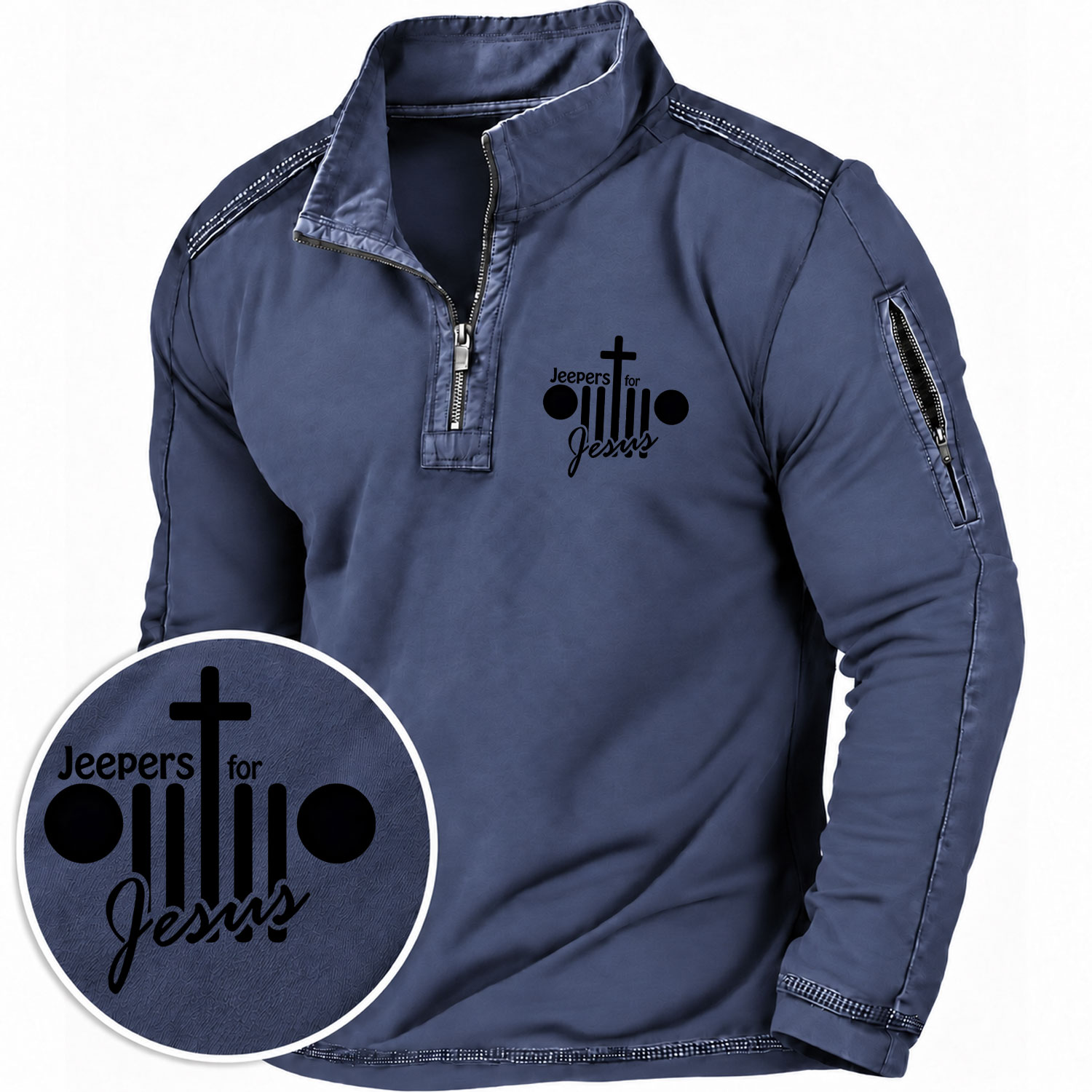 Off-Road For Jesus Quarter-Zip Sweatshirt