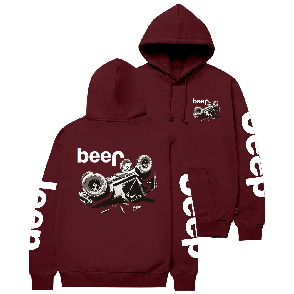 Funny Beer Overturn Casual Hoodie