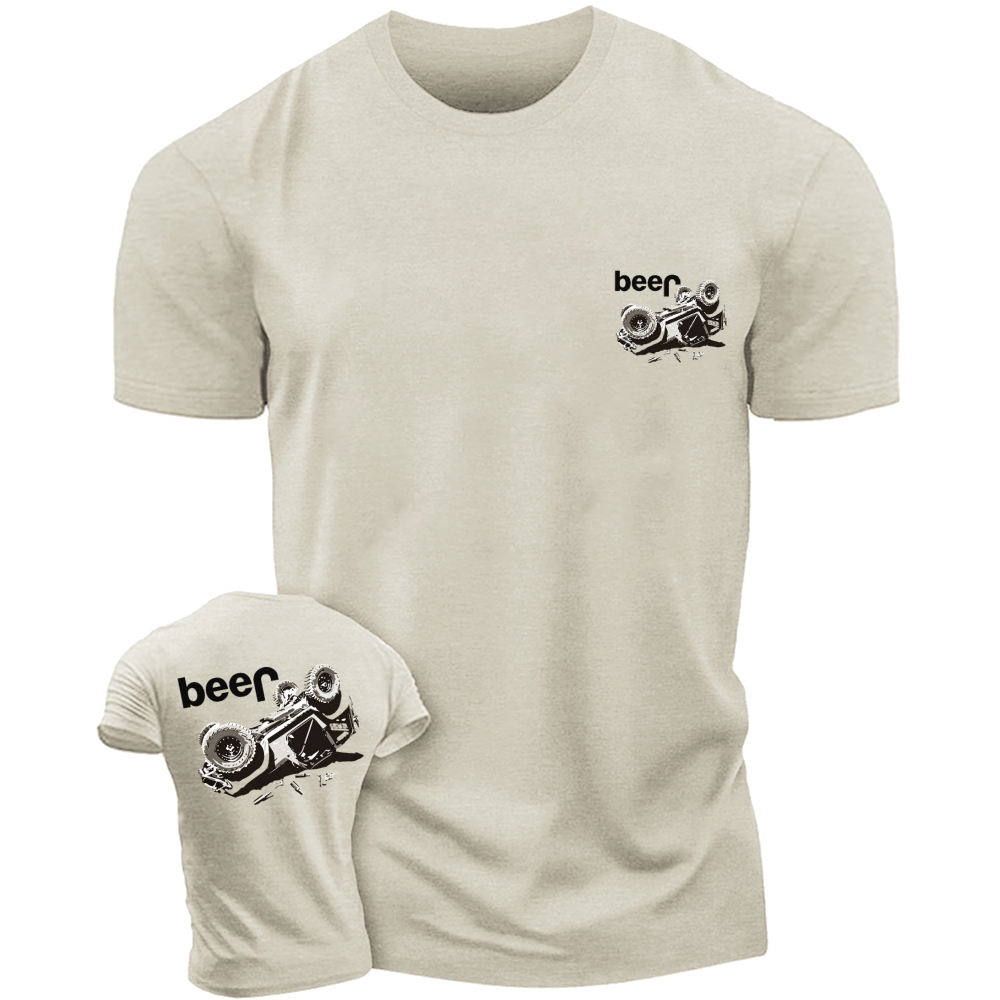 Funny Beer Overturn Unisex T-shirt