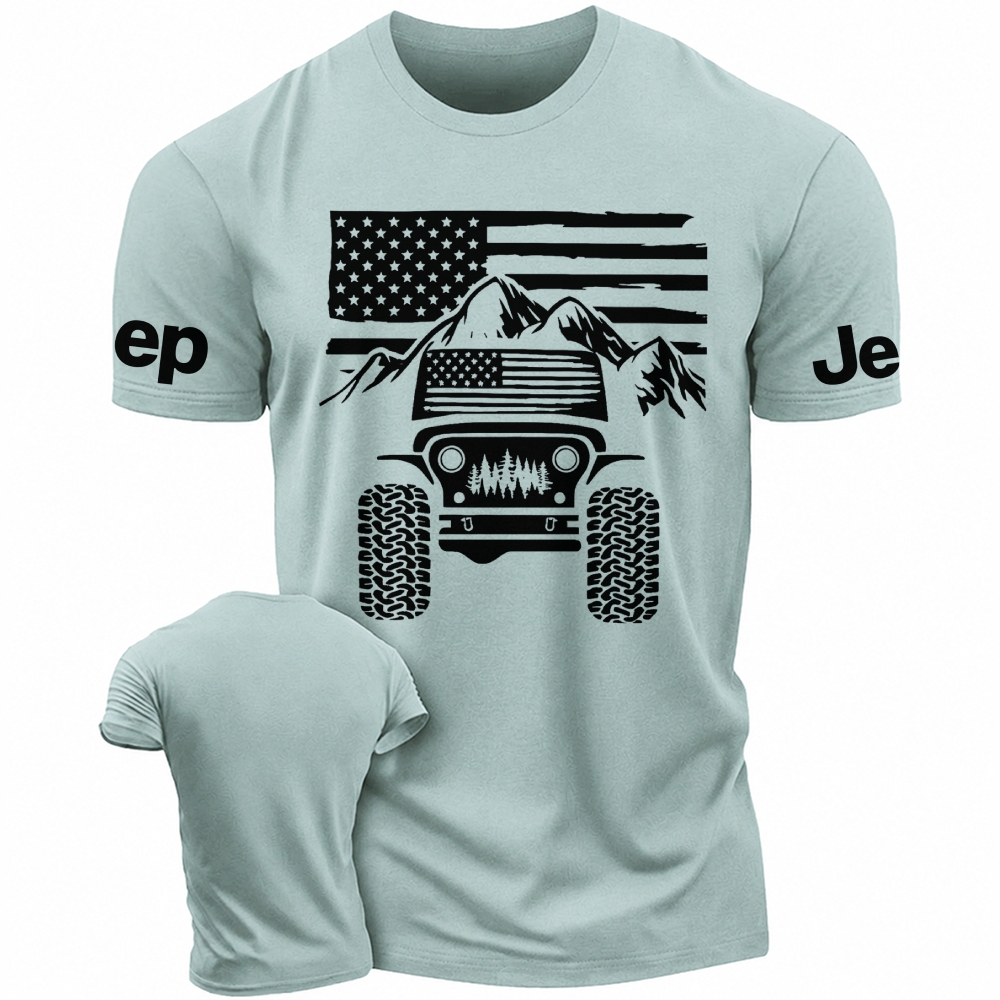 American Flag Mountains Jp Unisex T-Shirt