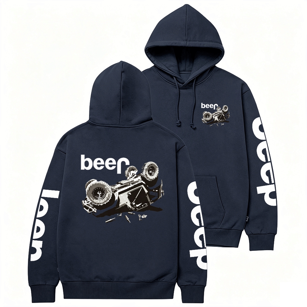 Funny Beer Overturn Casual Hoodie