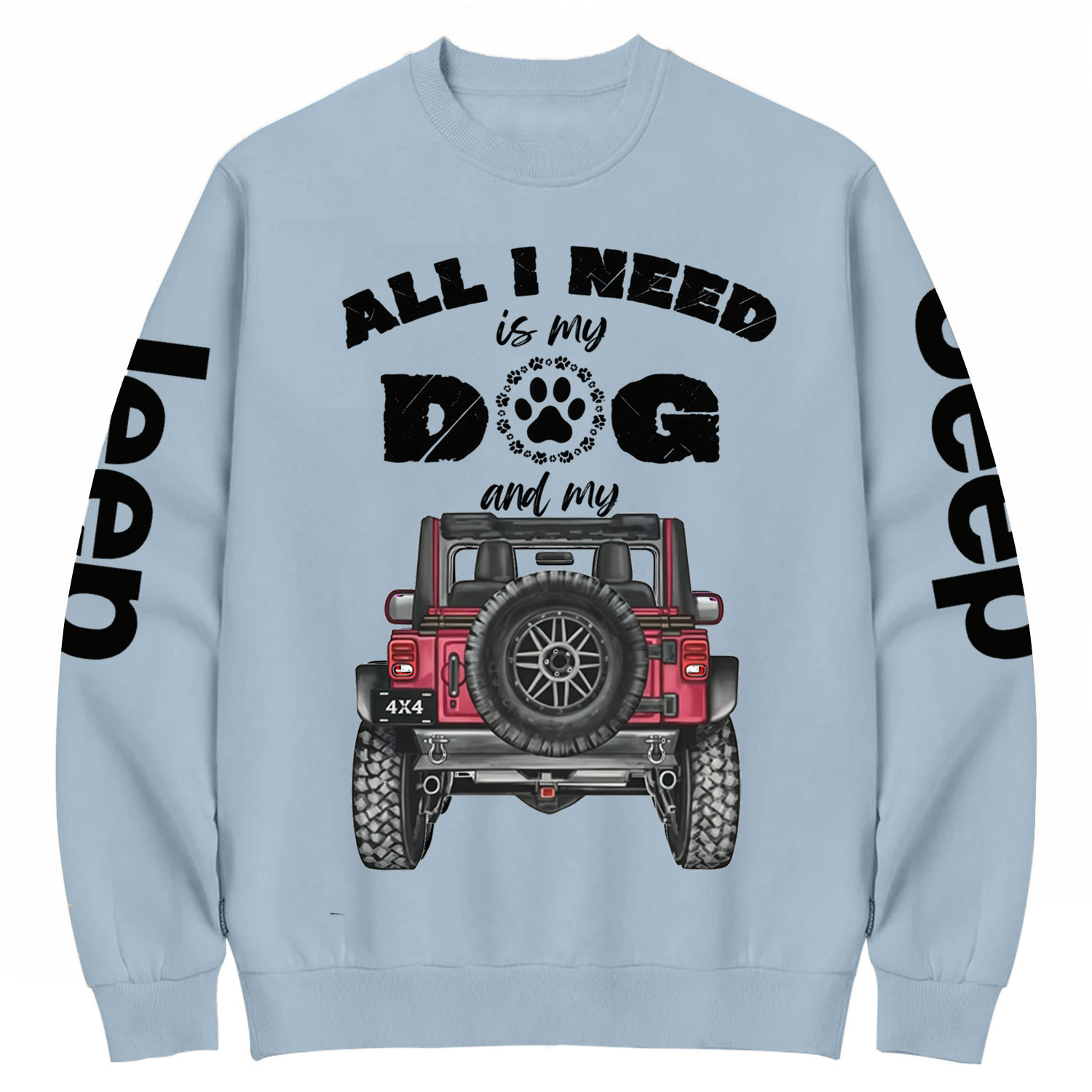 Dog & 4x4 Truck Slim Tank Top Cotton Sweatshirt
