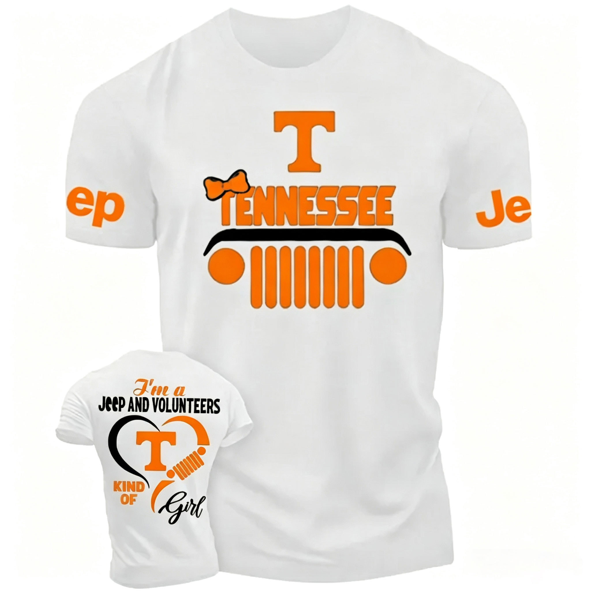 Tennessee Volunteers Football Team Heart T-shirt 