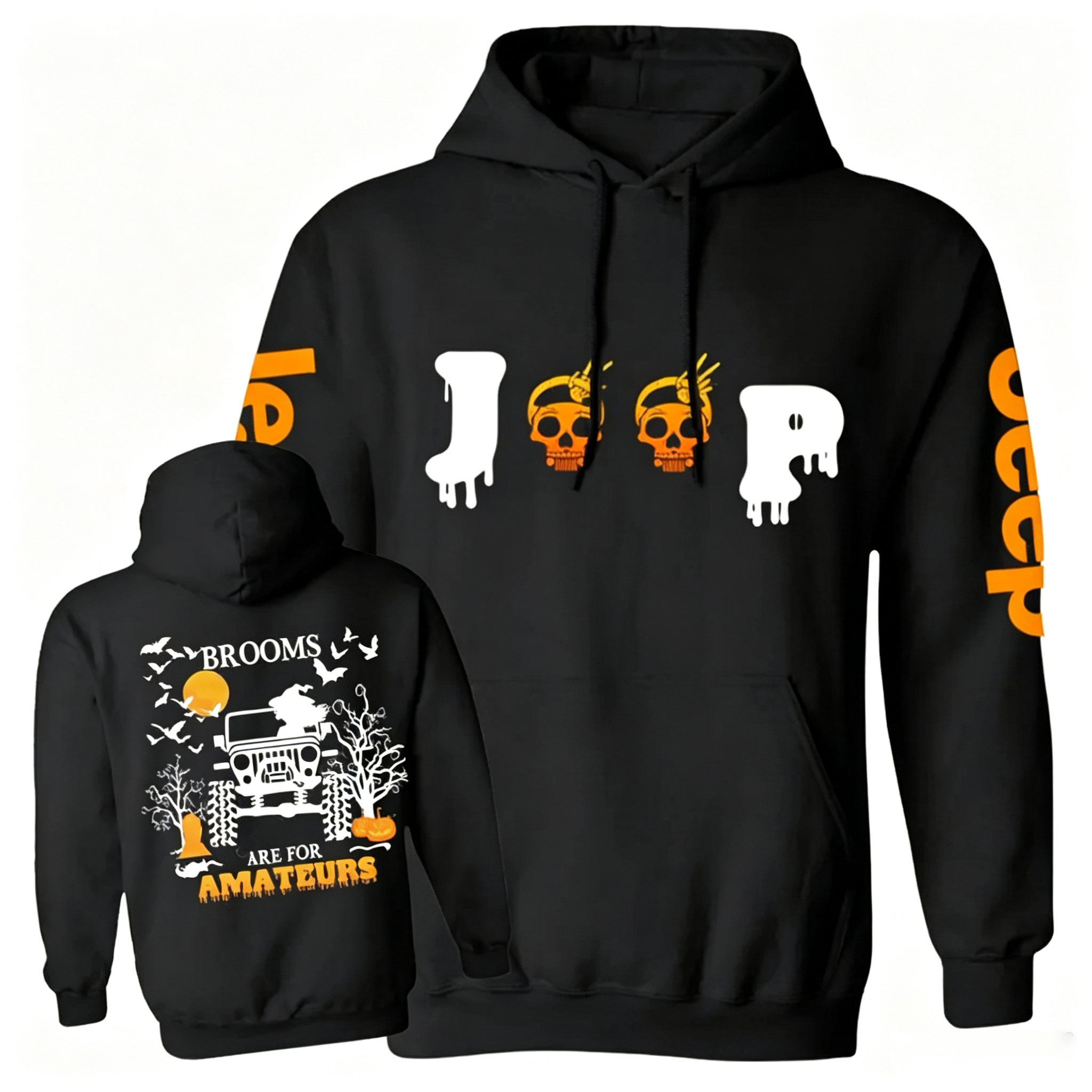 Jp Witches - Brooms Are for Amateurs  Unisex Casual Hoodie