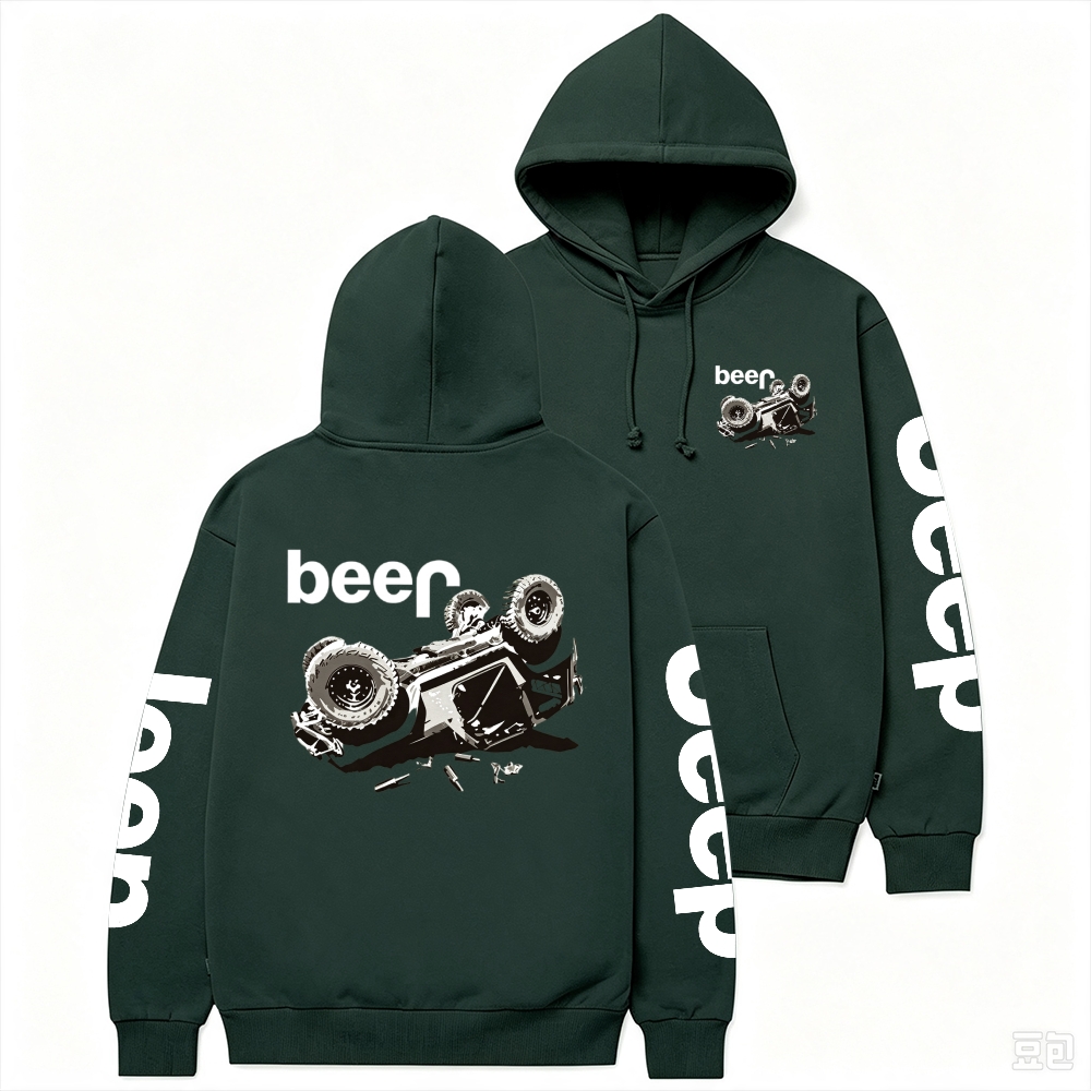 Funny Beer Overturn Casual Hoodie