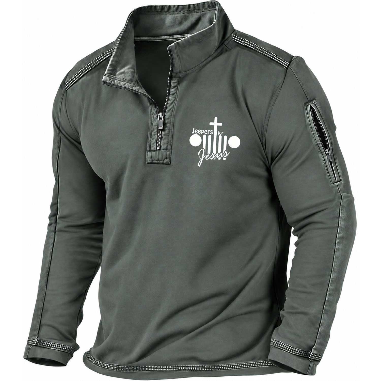 Off-Road For Jesus Quarter-Zip Sweatshirt