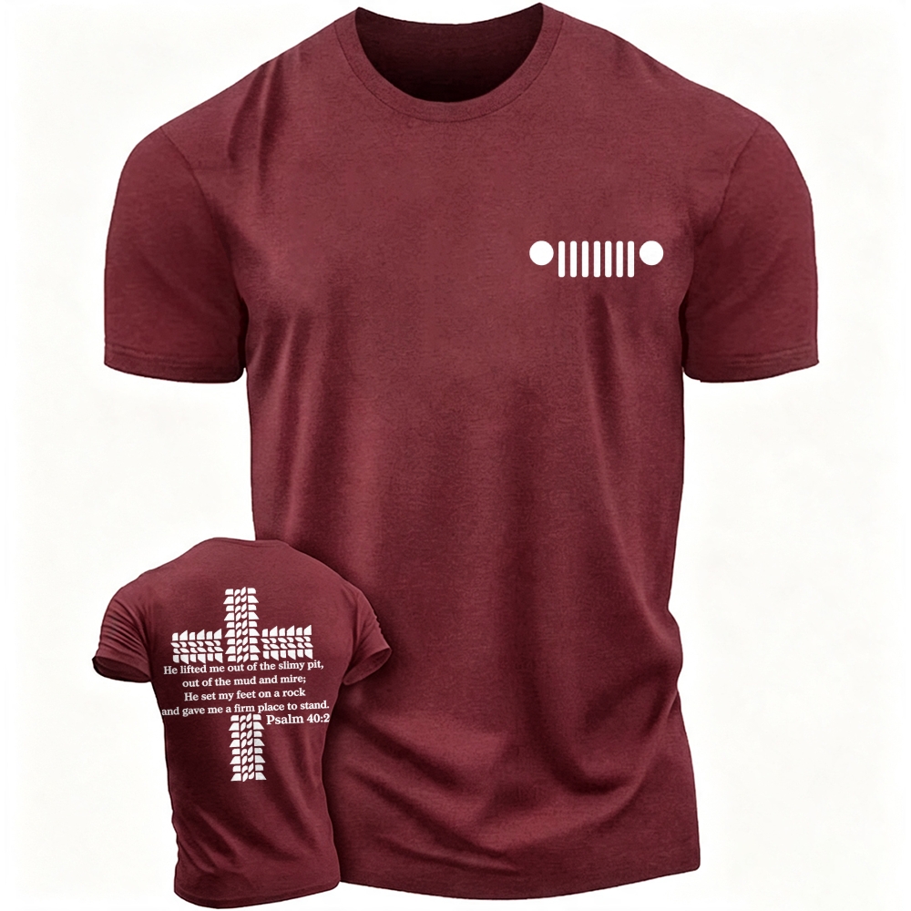 Religion Cross Jesus Bible Wheelmarks Psalm Jp Unisex T-shirt