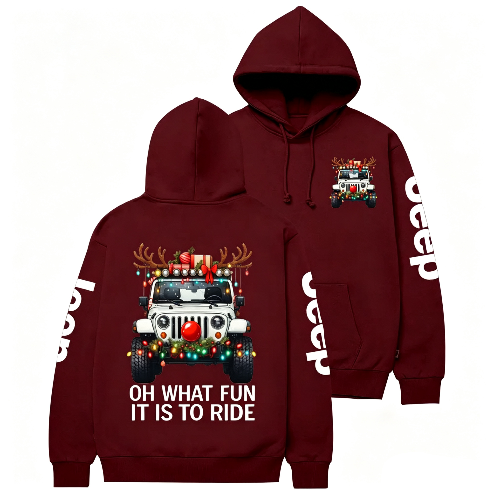 Antlers Jp Oh What Fun Jp Casual Hoodie