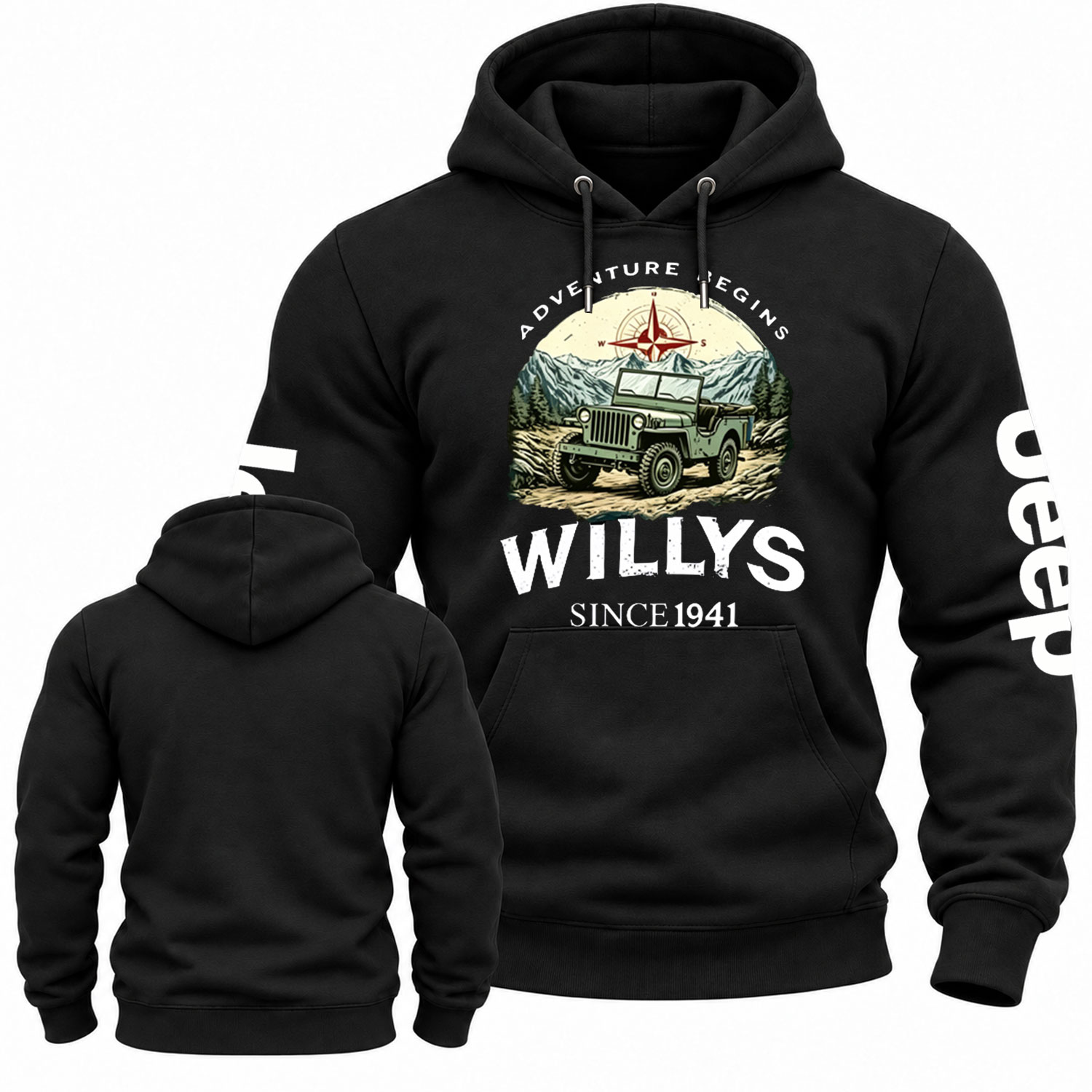 Begins Willys 1941 Jp Cotton Hoodie