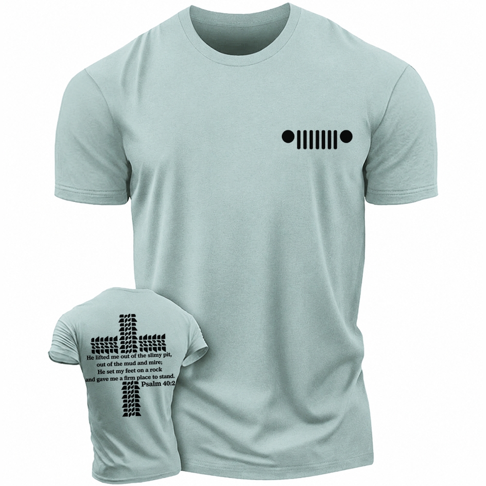 Religion Cross Jesus Bible Wheelmarks Psalm Jp Unisex T-shirt