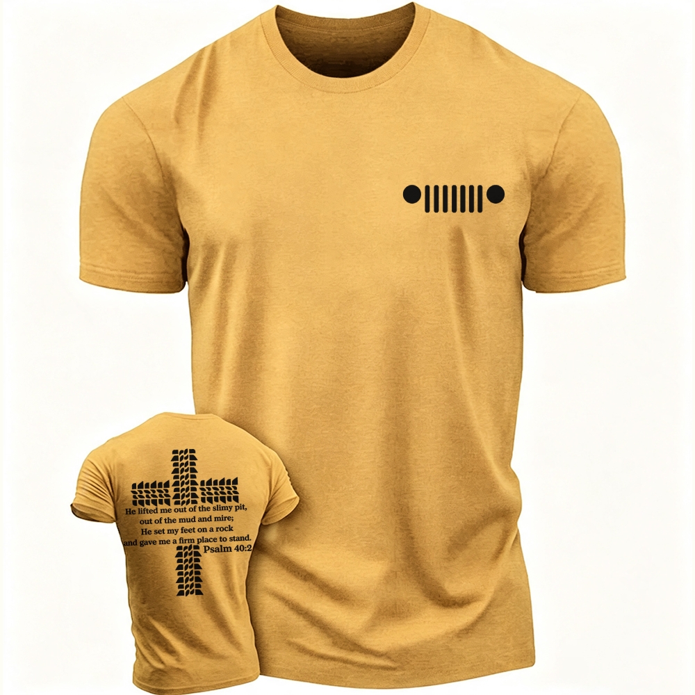 Religion Cross Jesus Bible Wheelmarks Psalm Jp Unisex T-shirt