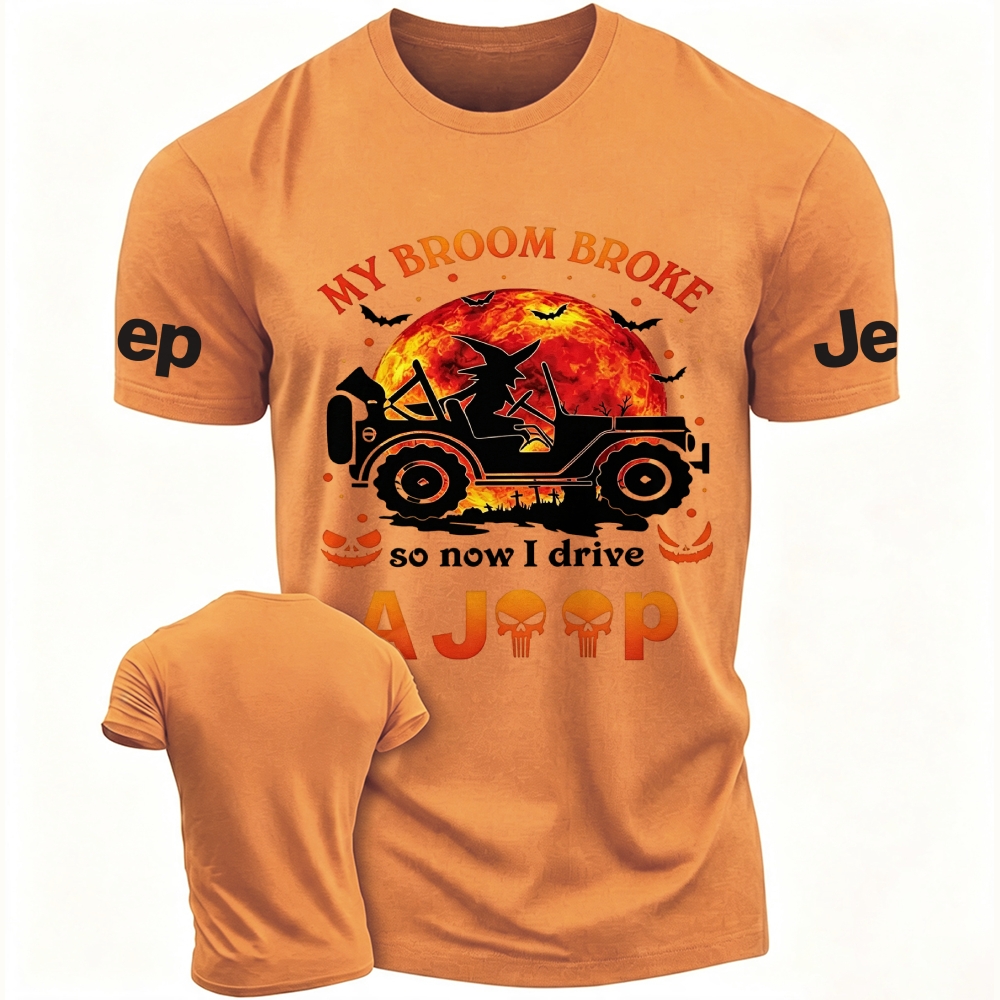 Halloween Pumpkin Bat My Broom Jp Unisex T-Shirt
