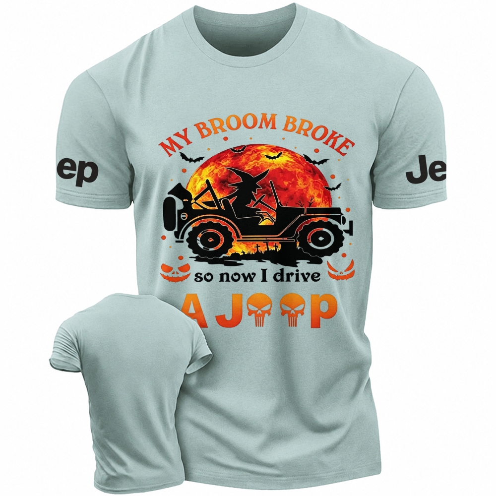 Halloween Pumpkin Bat My Broom Jp Unisex T-Shirt