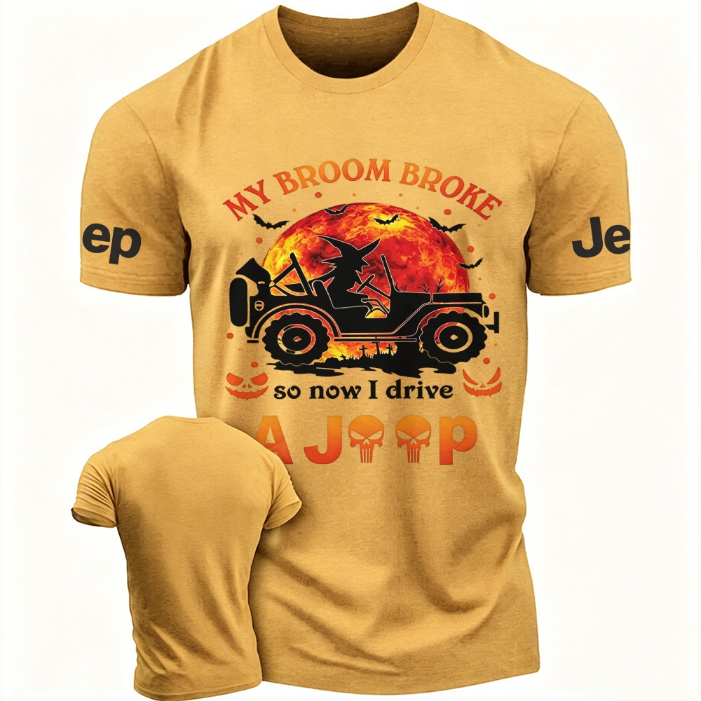 Halloween Pumpkin Bat My Broom Jp Unisex T-Shirt