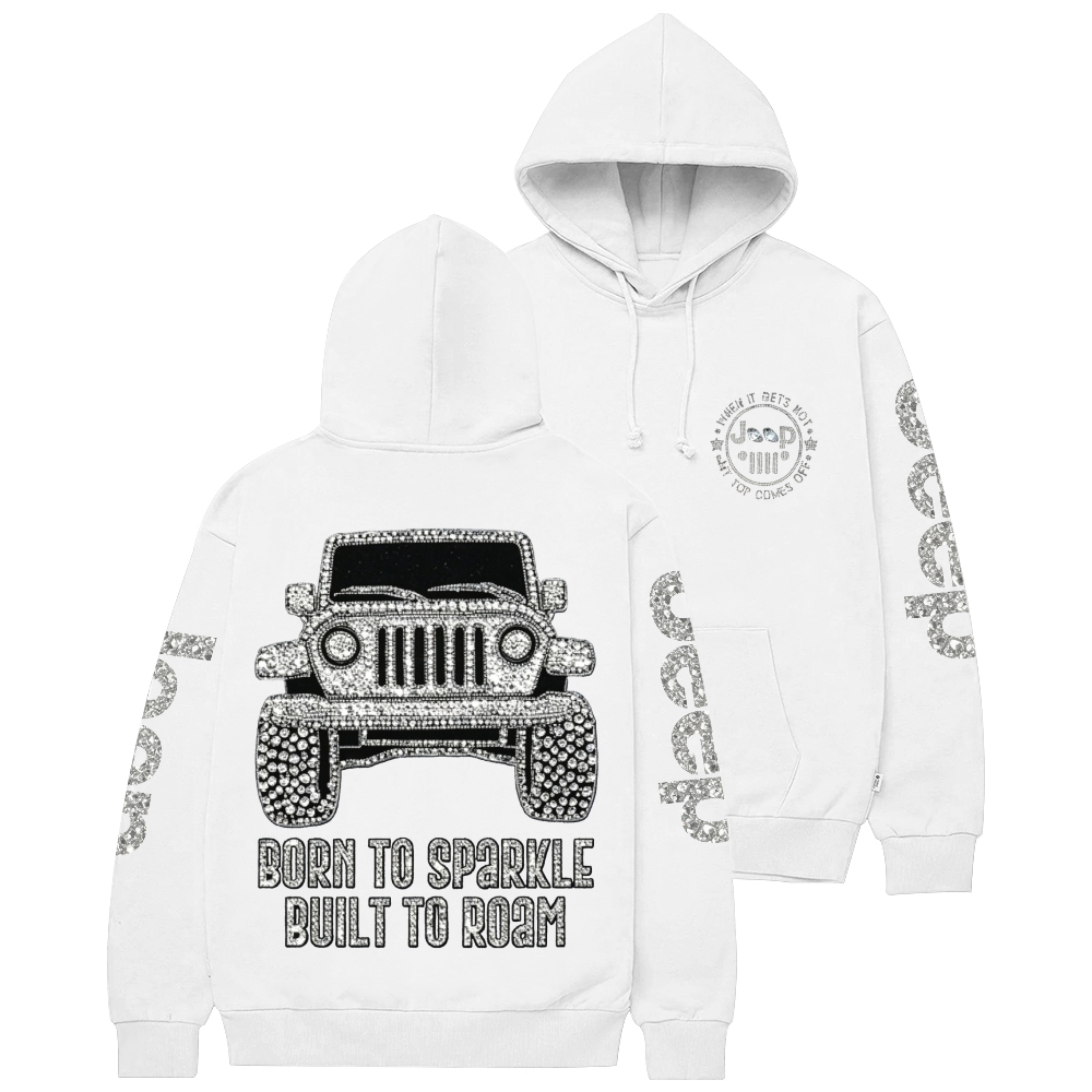 Bling Car Born To Sparkle Built To Roam Jp Unisex Hoodie