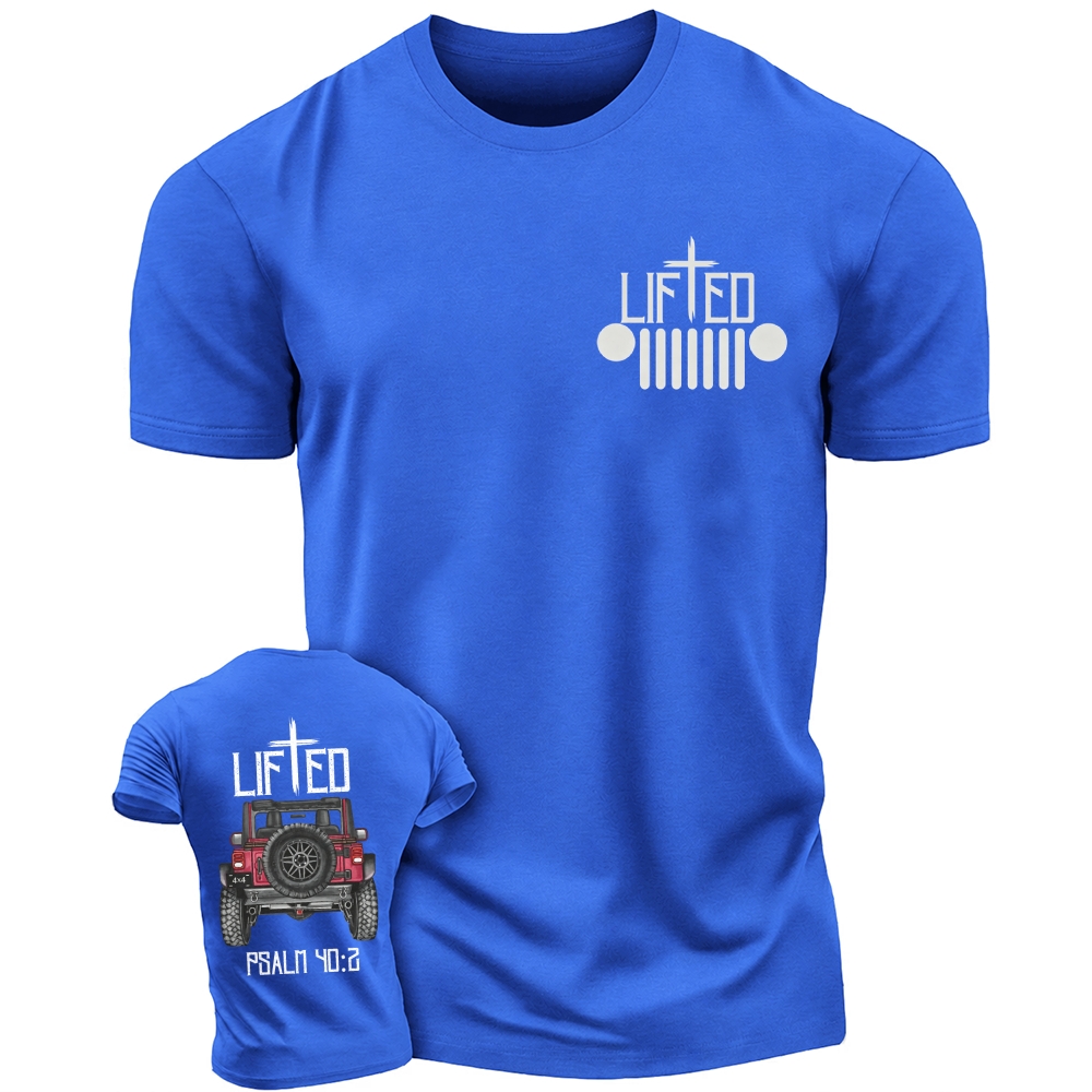 Christian "Lifted" Jp Truck Bible Verse Jp Unisex T-shirt