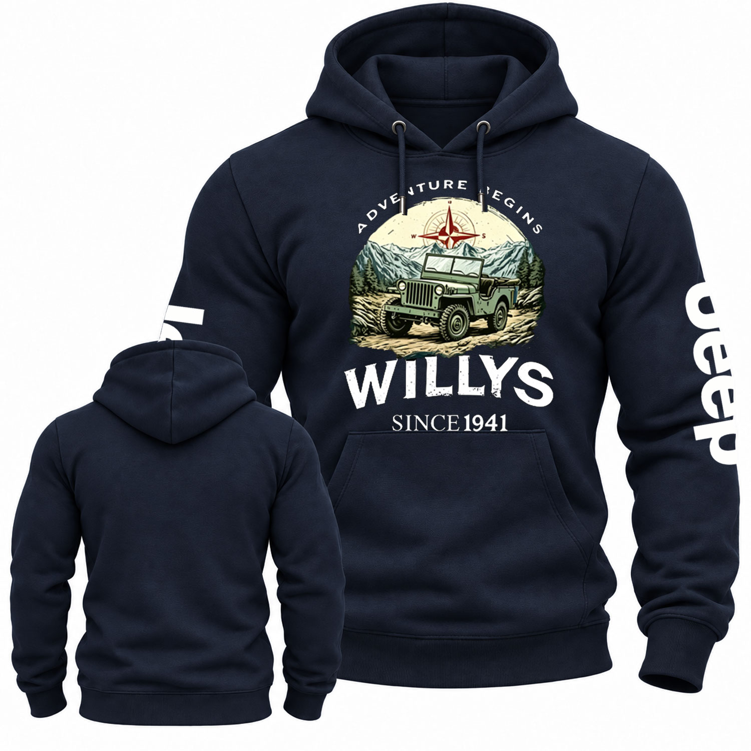 Begins Willys 1941 Jp Cotton Hoodie