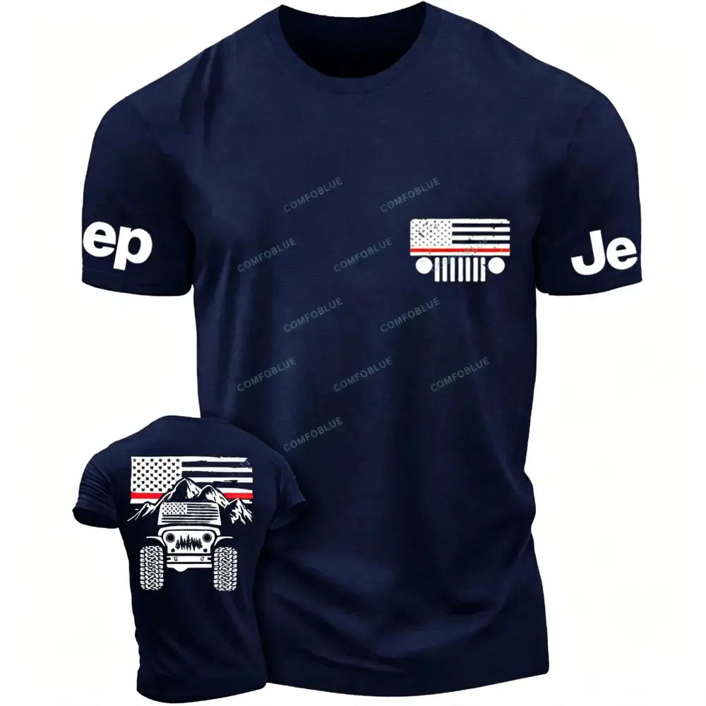 Firefighter Red Line American Flag Unisex Jp T-shirt