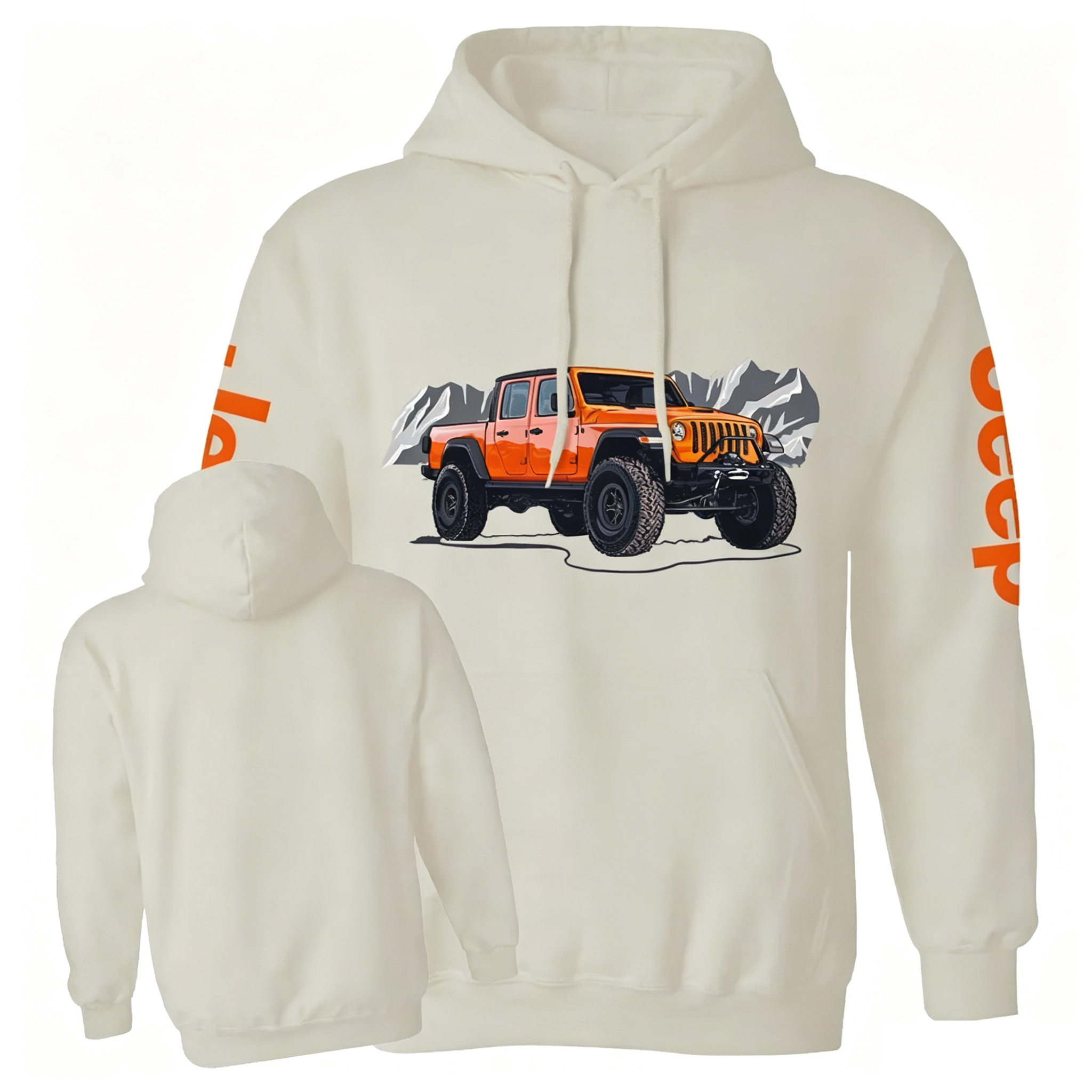 Truck Driving On Mountain Road Hoodie