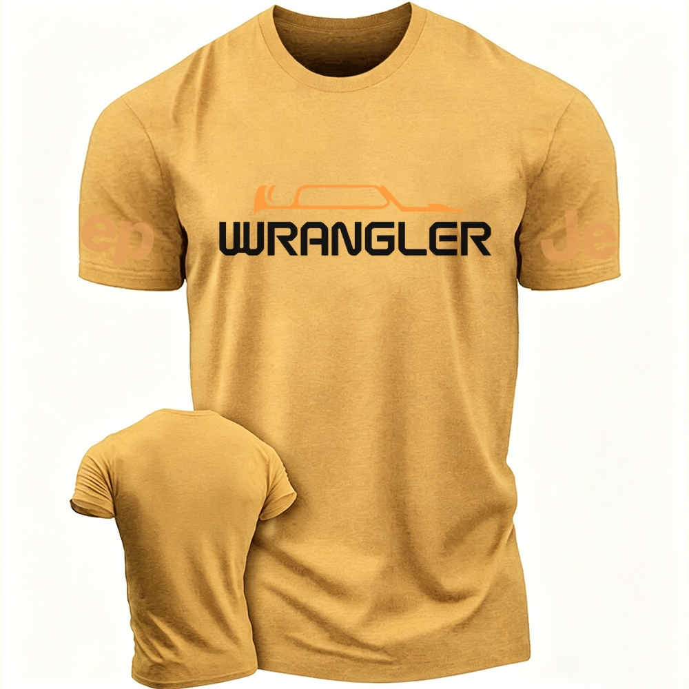 Jp Wrangler Orange Silhouette Unisex Jp T-shirt