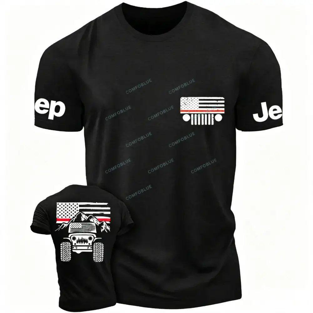 Firefighter Red Line American Flag Unisex Jp T-shirt