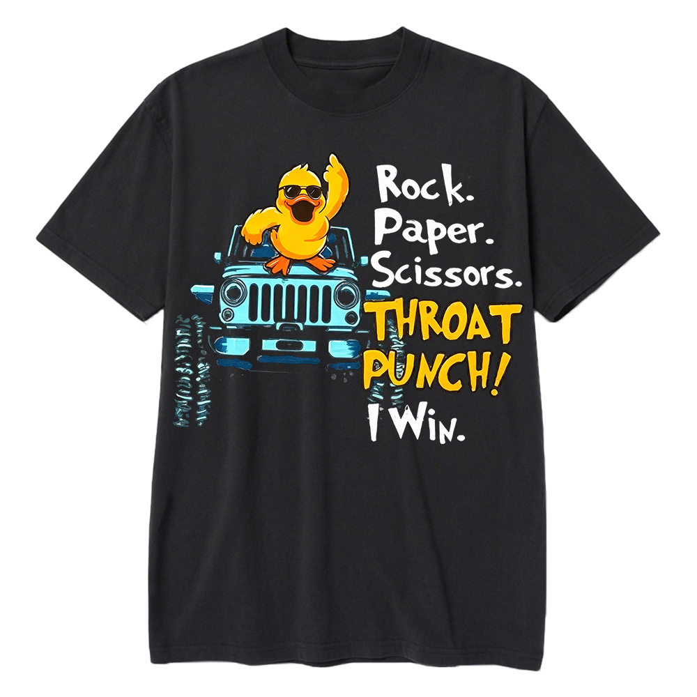 Rock Paper Scissor Throat  Jp Unisex T-shirt