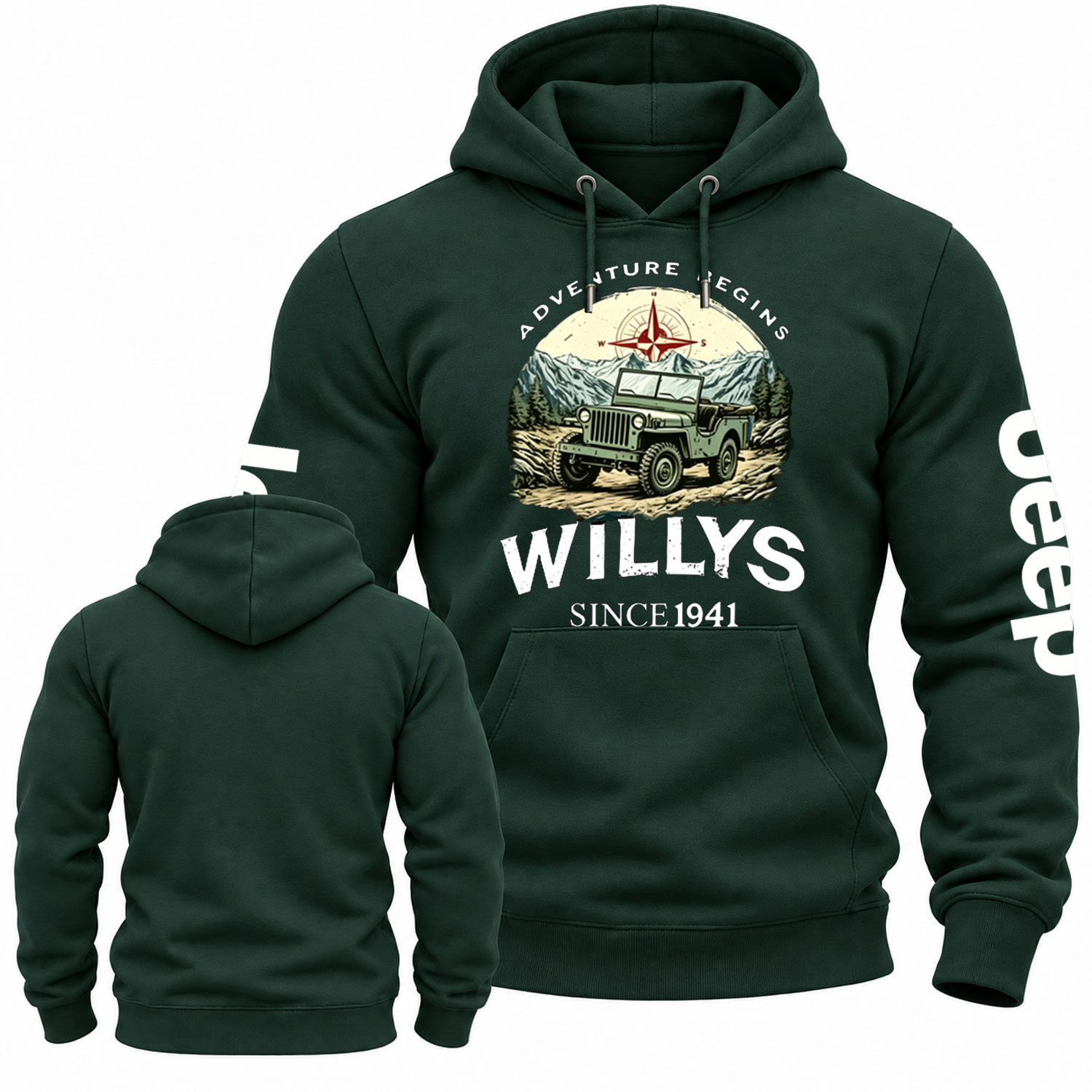 Begins Willys 1941 Jp Cotton Hoodie