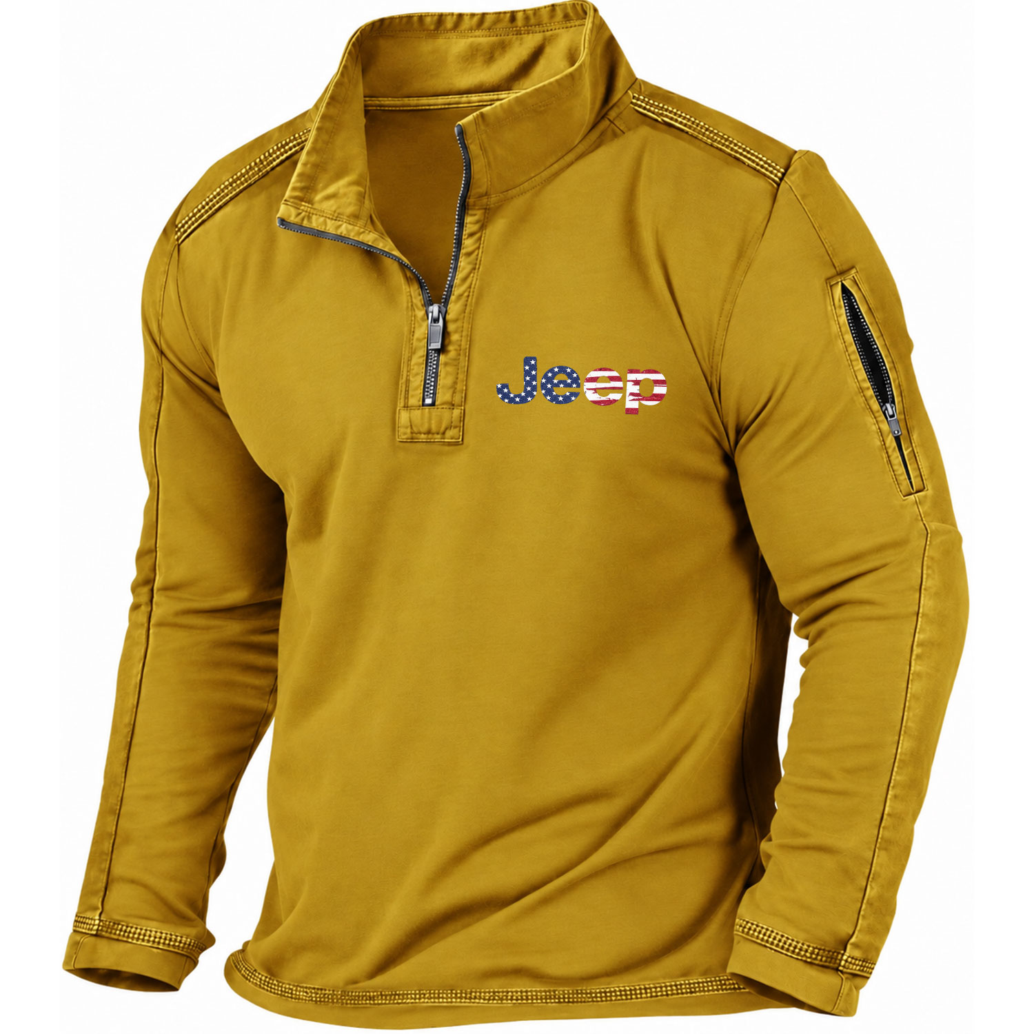 American Flag Off-Road Quarter-Zip Sweatshirt