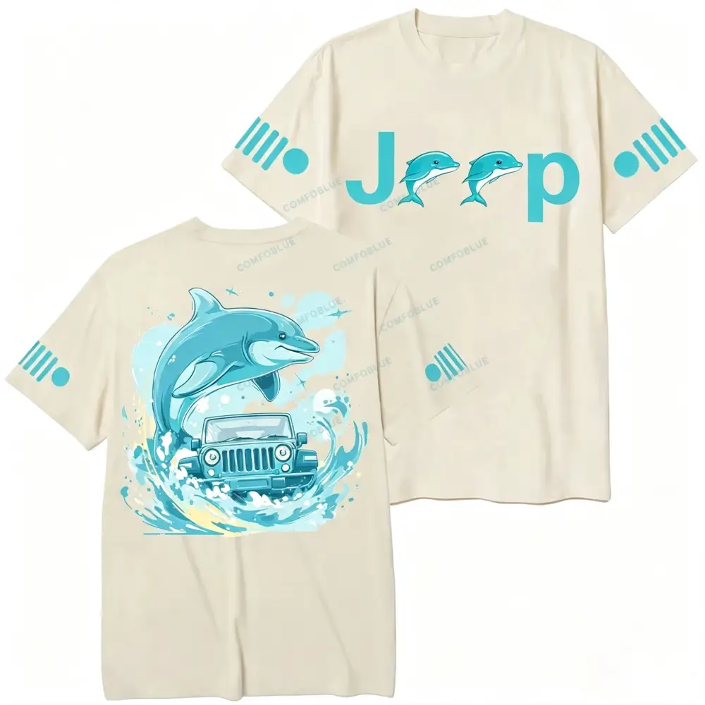 Dolphin Wave Beach Comfort Jp Unisex T-shirt