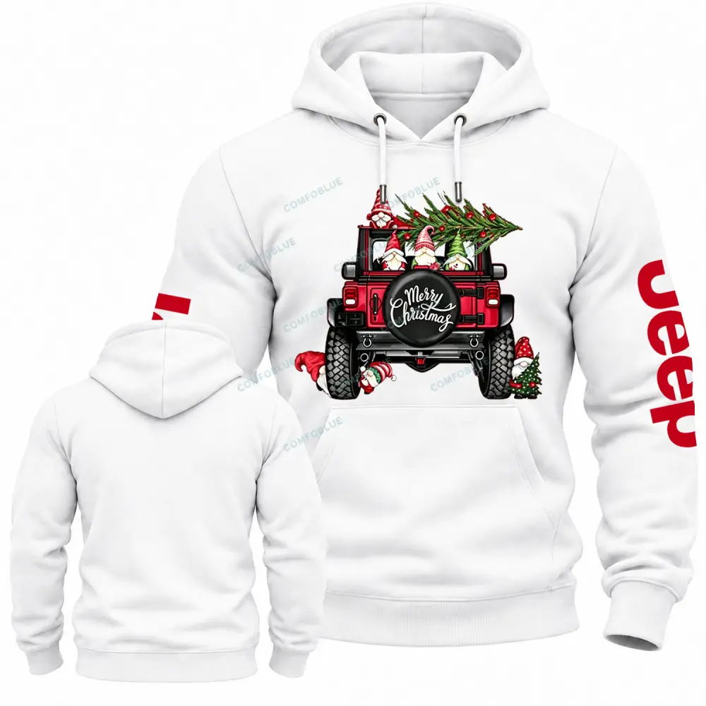 Funny Merry Christmas Tree Jp Cotton Hoodie