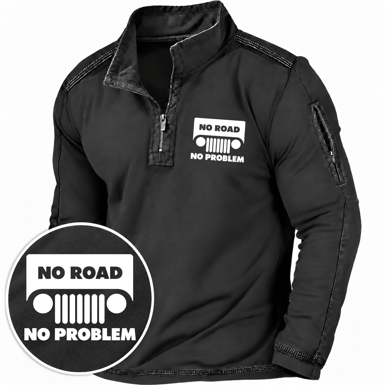 No Road No Problem Jp Quarter-Zip Sweatshirt