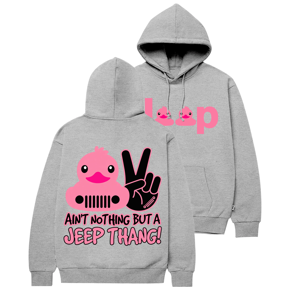 Pink Duck Ain’t Nothing But A JP Thang Cotton Hoodie