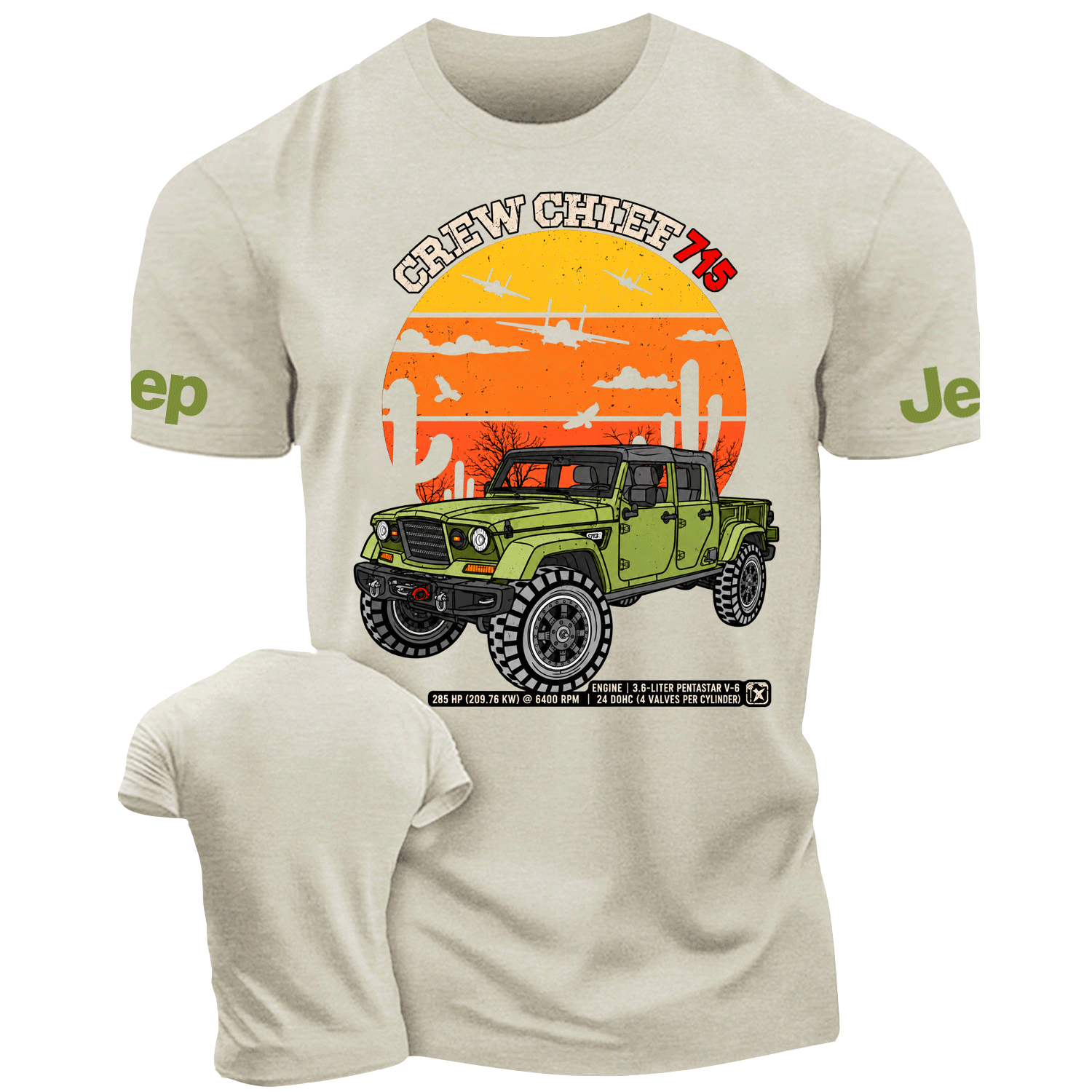 4x4 Military Pickup Truck Jp Cotton T-shirt