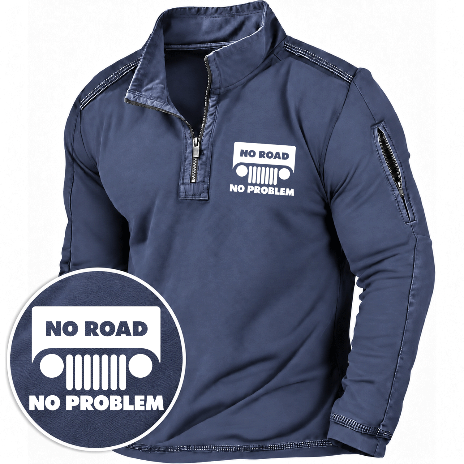 No Road No Problem Jp Quarter-Zip Sweatshirt
