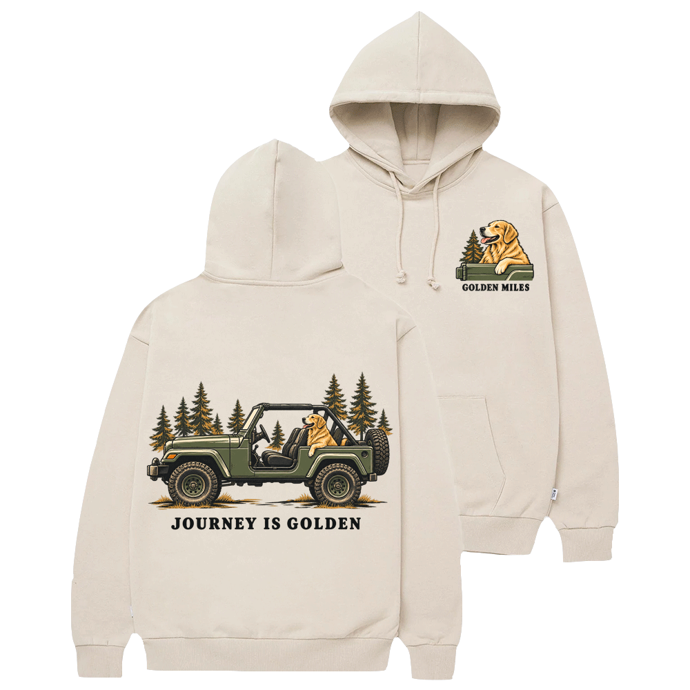 Journey is Golden Off-road Golden Miles Cotton Hoodie