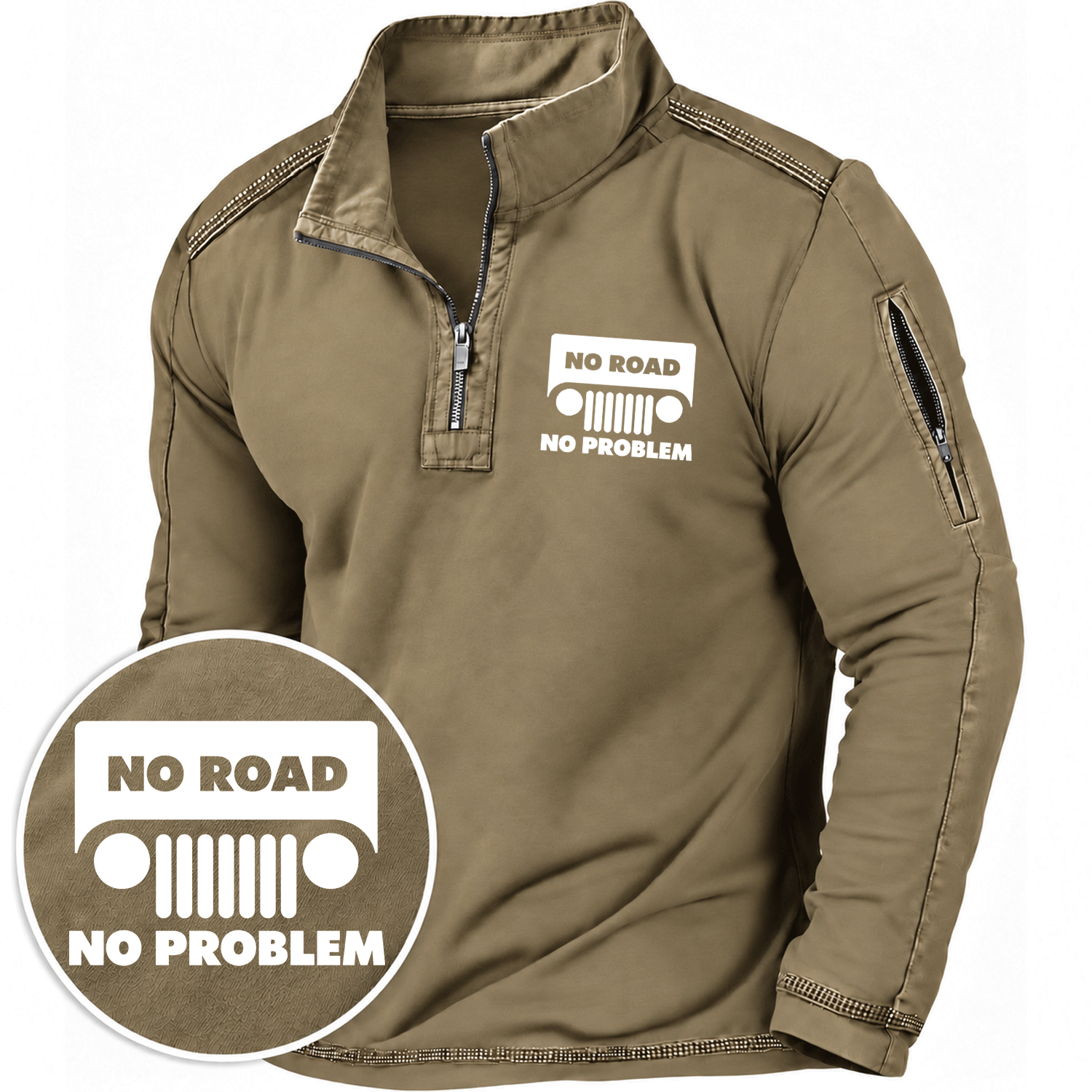 No Road No Problem Jp Quarter-Zip Sweatshirt