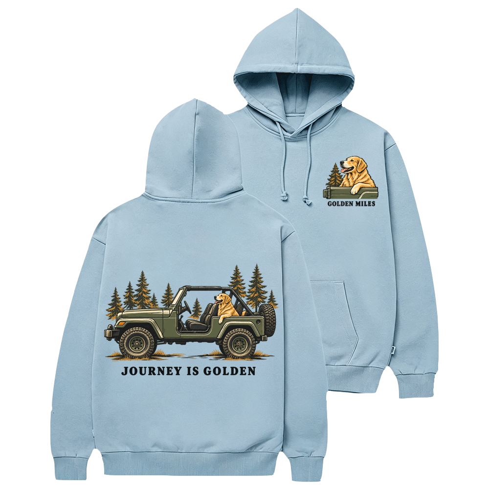 Journey is Golden Off-road Golden Miles Cotton Hoodie