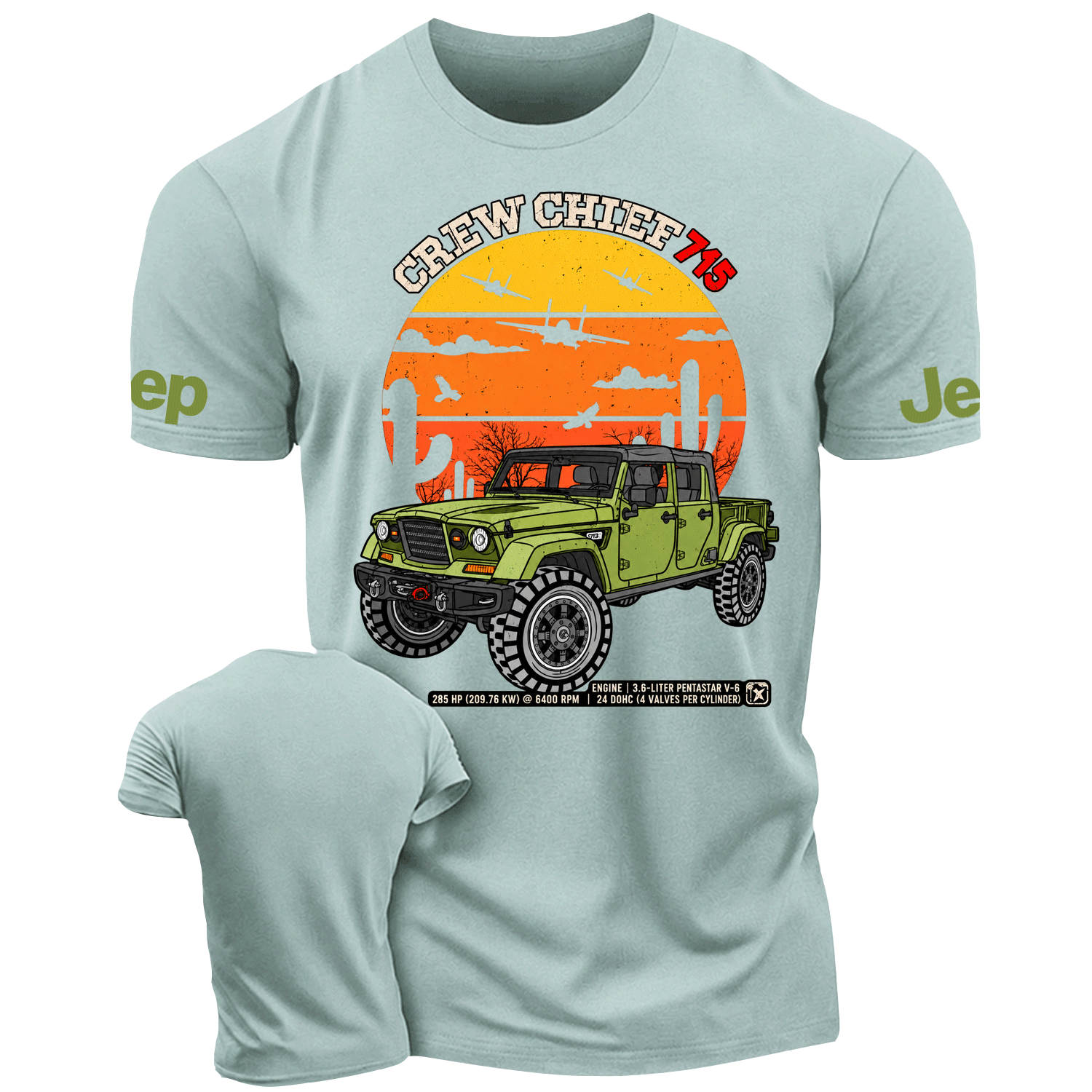 4x4 Military Pickup Truck Jp Cotton T-shirt
