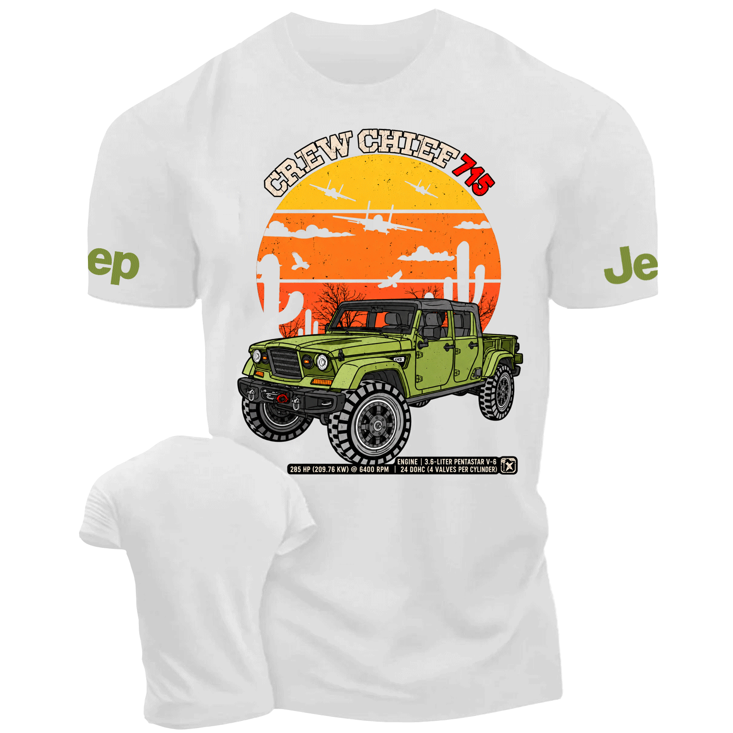4x4 Military Pickup Truck Jp Cotton T-shirt