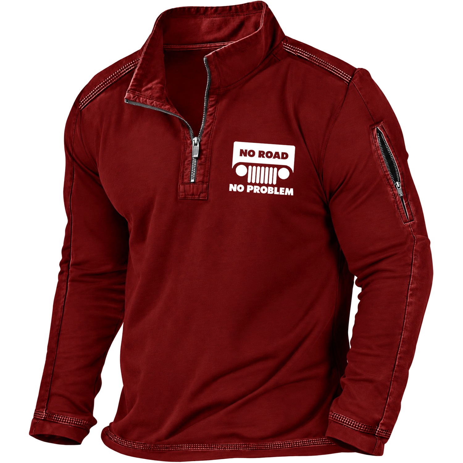 No Road No Problem Jp Quarter-Zip Sweatshirt