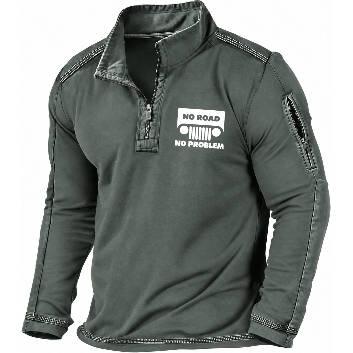 No Road No Problem Jp Quarter-Zip Sweatshirt