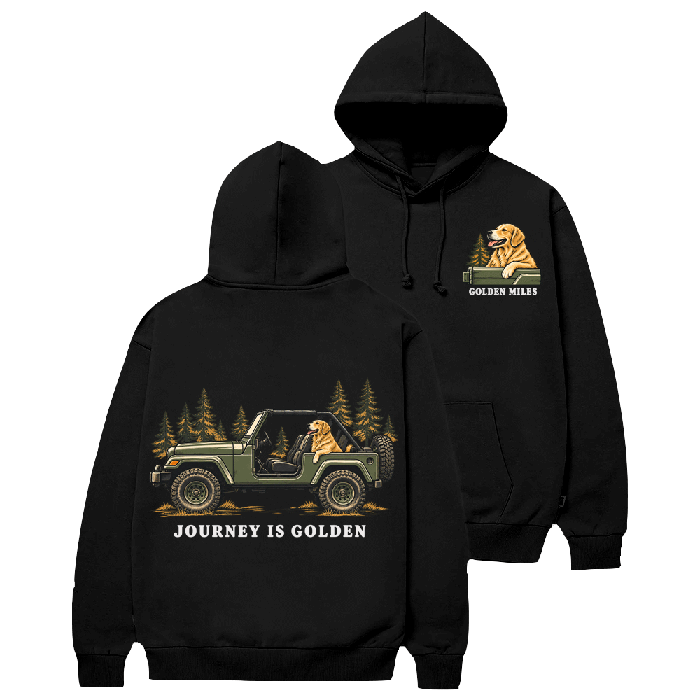 Journey is Golden Off-road Golden Miles Cotton Hoodie