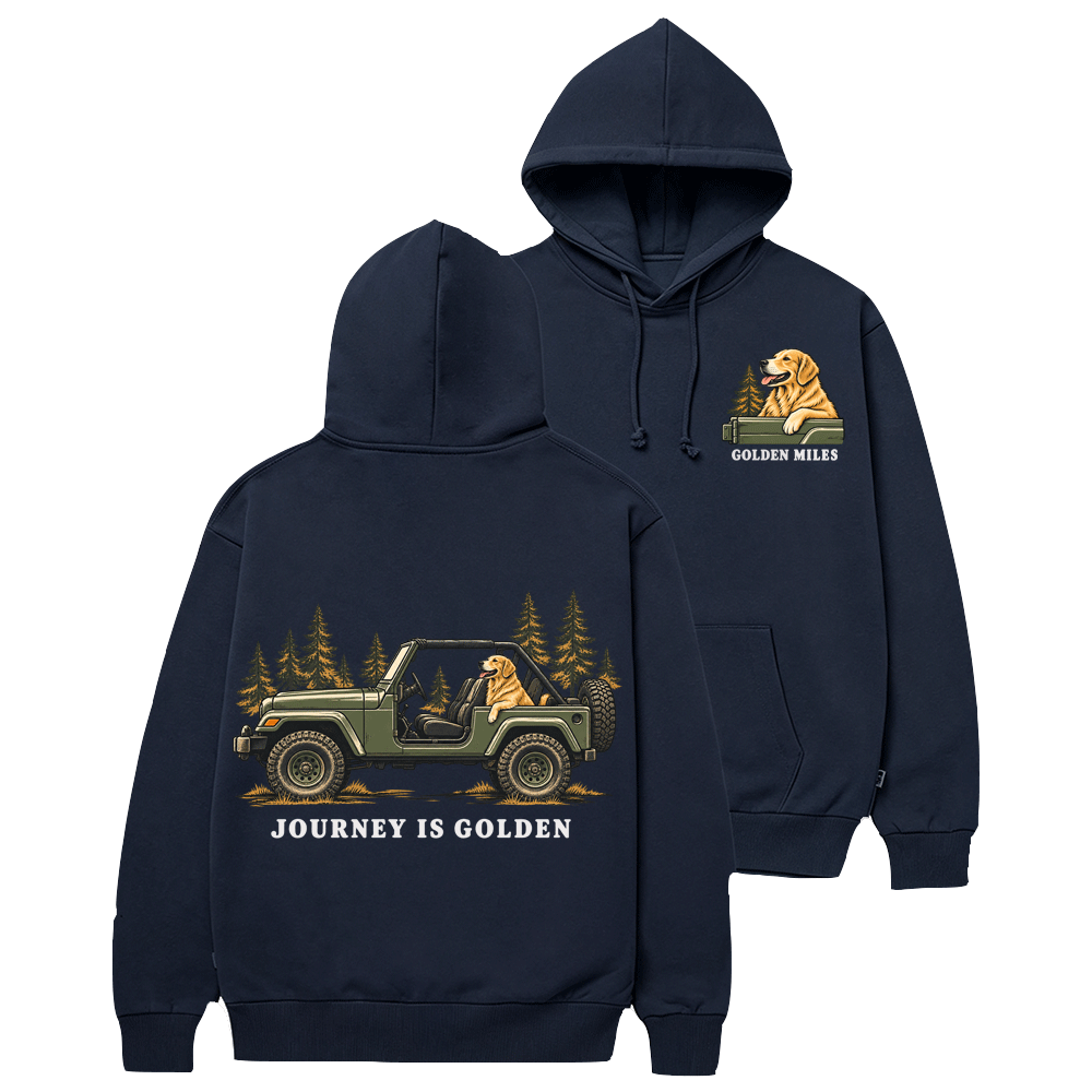 Journey is Golden Off-road Golden Miles Cotton Hoodie
